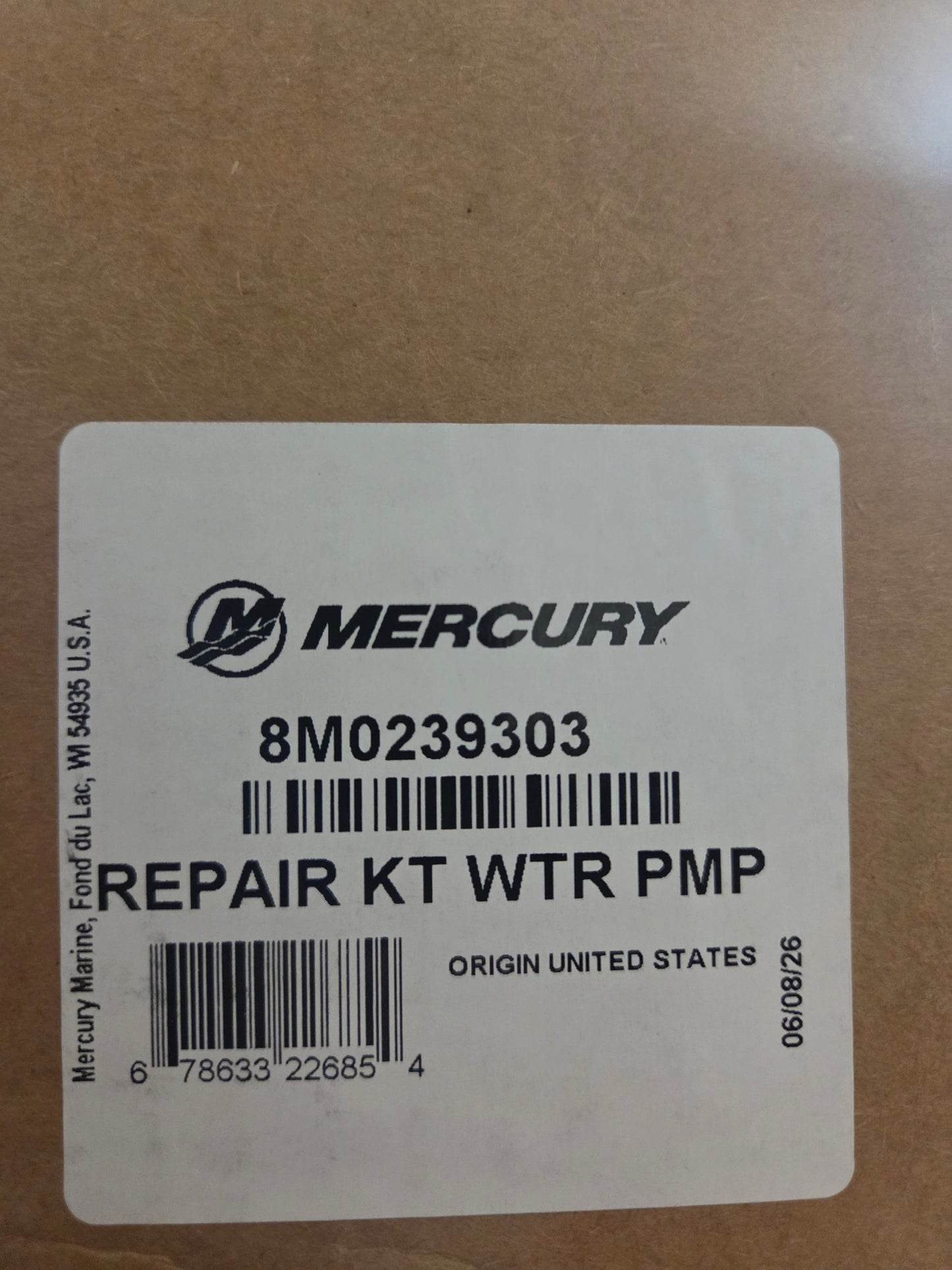 8M0239303 REPAIR KT WTR PMP