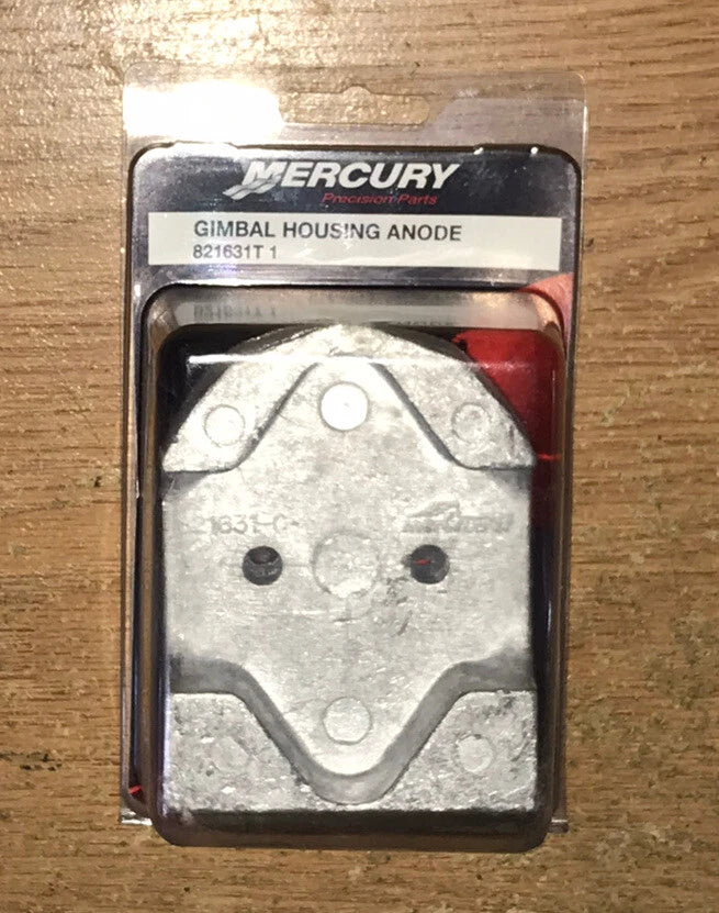 821631T1 Aluminum Anode, MerCruiser R, MR, Alpha One Gen II, Bravo X, XR & XZ