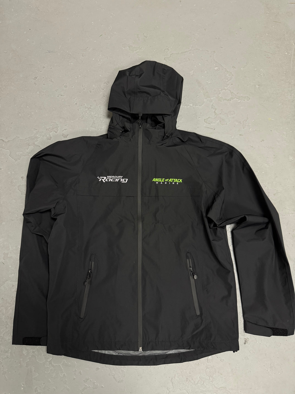 Black Port Authority Torrent Waterproof Jacket AOA Logo