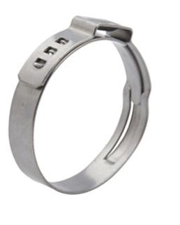 855228 Clamp, Hose, 25.6 mm, Stainless Steel, Qty 5