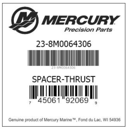 8M0064306 Spacer, Thrust