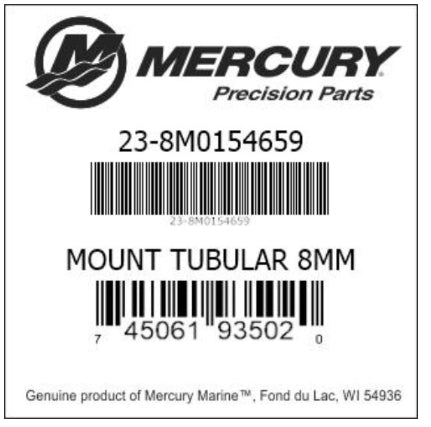 8M0154659 Mount, Tubular, 8 mm