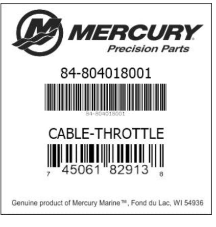 804018001 CABLE-THROTTLE
