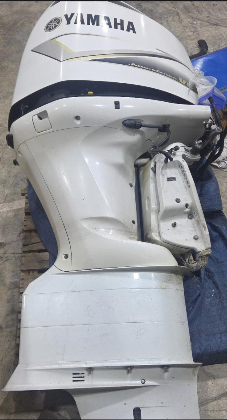 Used 2019 Yamaha F350 V8 Outboards, White, Triple Set