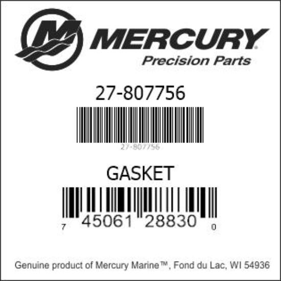 807756 GASKET