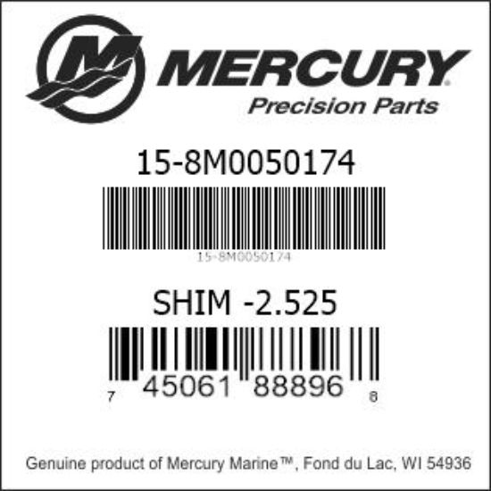 15-8M0050174 Shim, Valve, 2.525