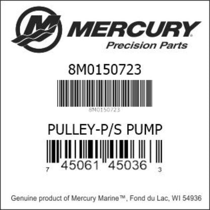 861578 / 8M0150723 Pulley, Power Steering Pump