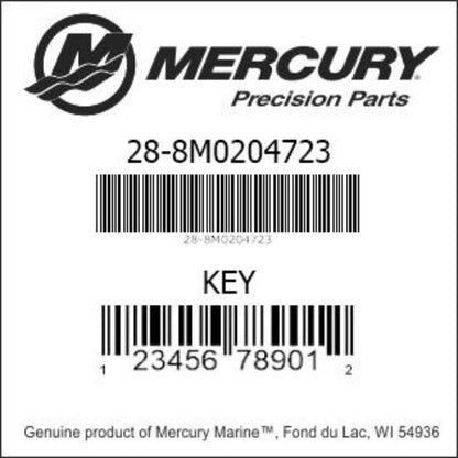 8M0204723 Drive Impeller Key