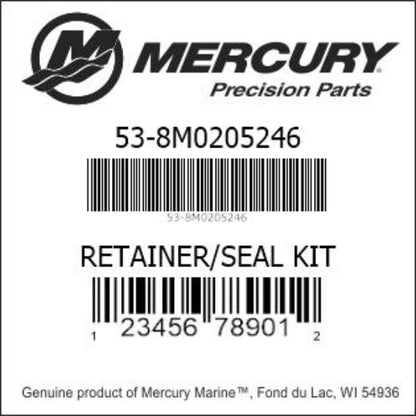 11-841026A2 / 8M0205246 RETAINER/SEAL KIT
