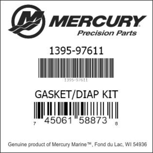 1395-97611 Gasket/Diaphragm Kit