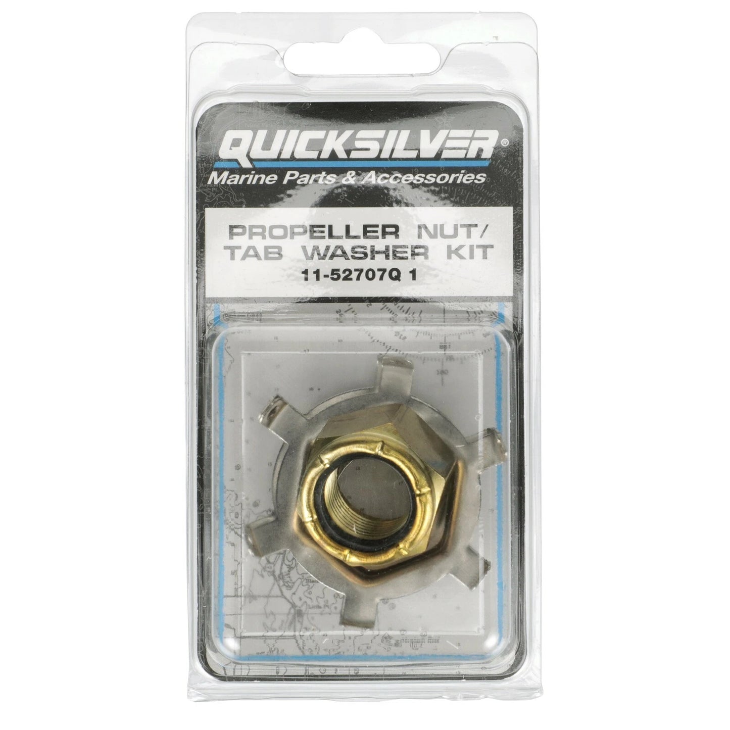 11-52707Q1 Prop Nut Kit, 2 Nylock Nuts &amp; 4 Tab Washers