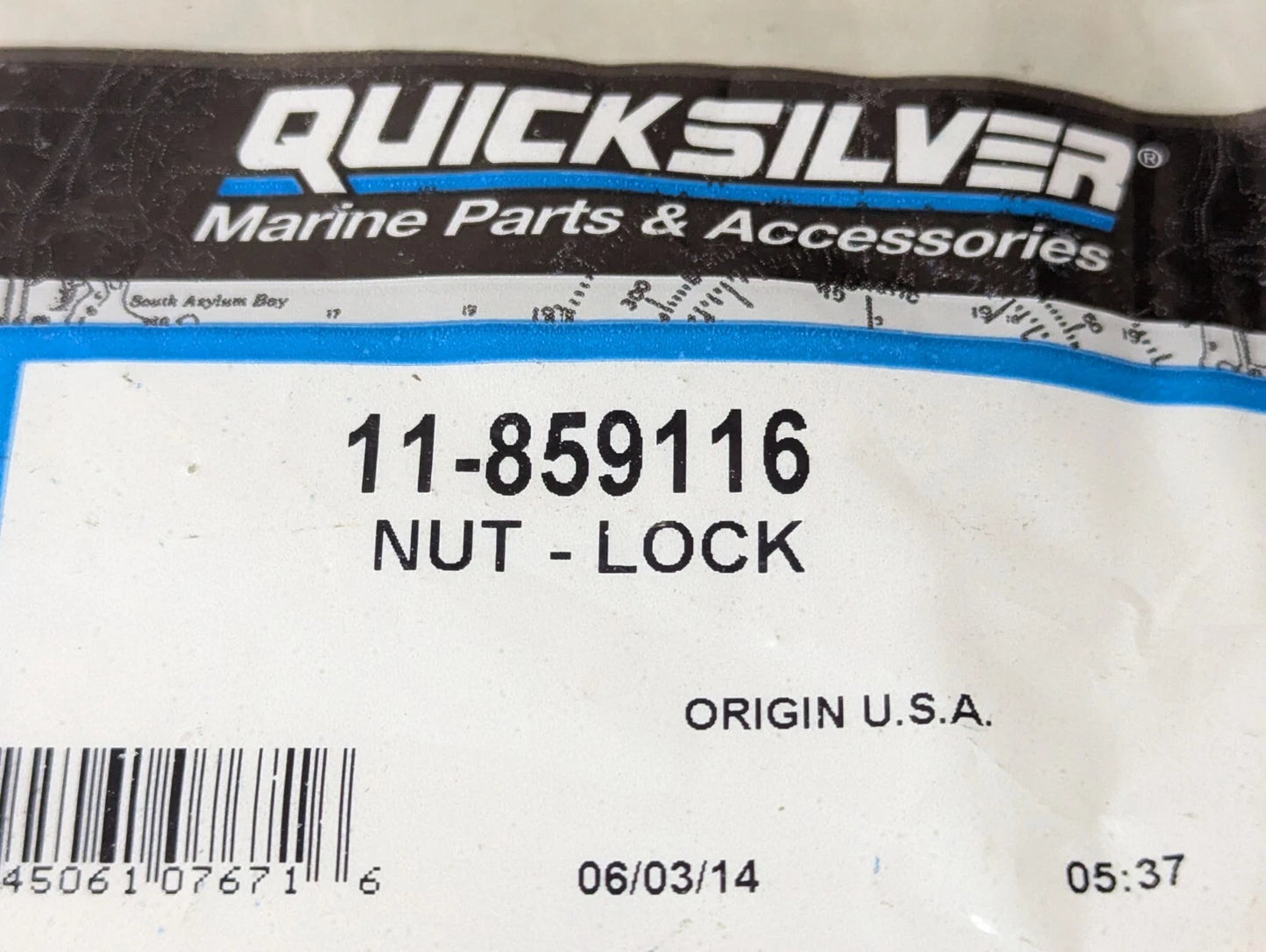 11-859116 Nut, .437-20, Brass, Nylon Insert