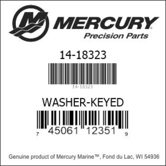 14-18323 / 17460 Tab Washer, Fits R, MR, Alpha One, Gen II, Vazer &amp; Bravo I, IX, XR &amp; XZ