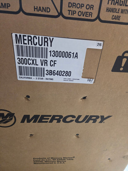 2026 Mercury 300 XL / CXL Pair 4-Stroke Verado V8 Outboard Engines w/Warranty