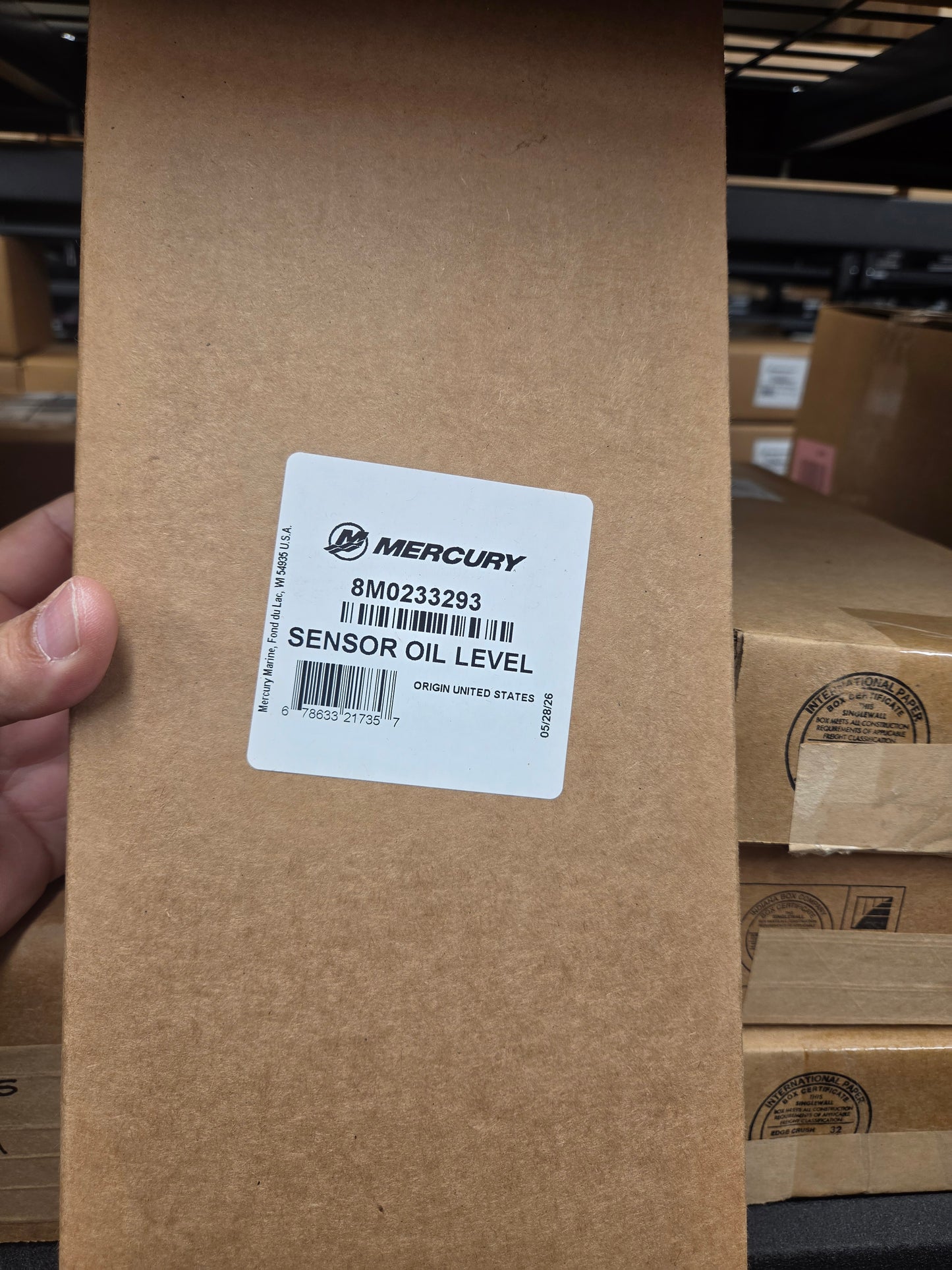 8M0233293 SENSOR OIL LEVEL