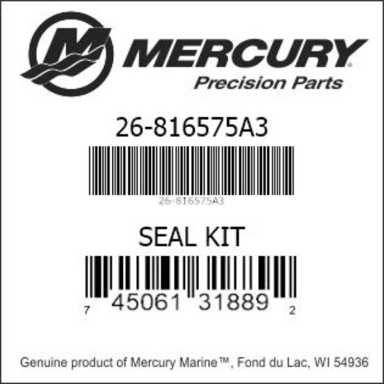 816575A3 Seal Kit, Driveshaft Housing