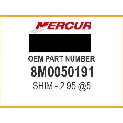15-8M0050191 Shim, Valve, 2.950