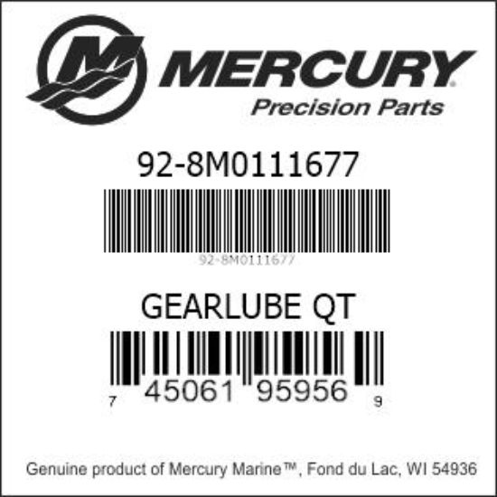 8M0111677 Extreme Gear Lube, 1 Qt.,