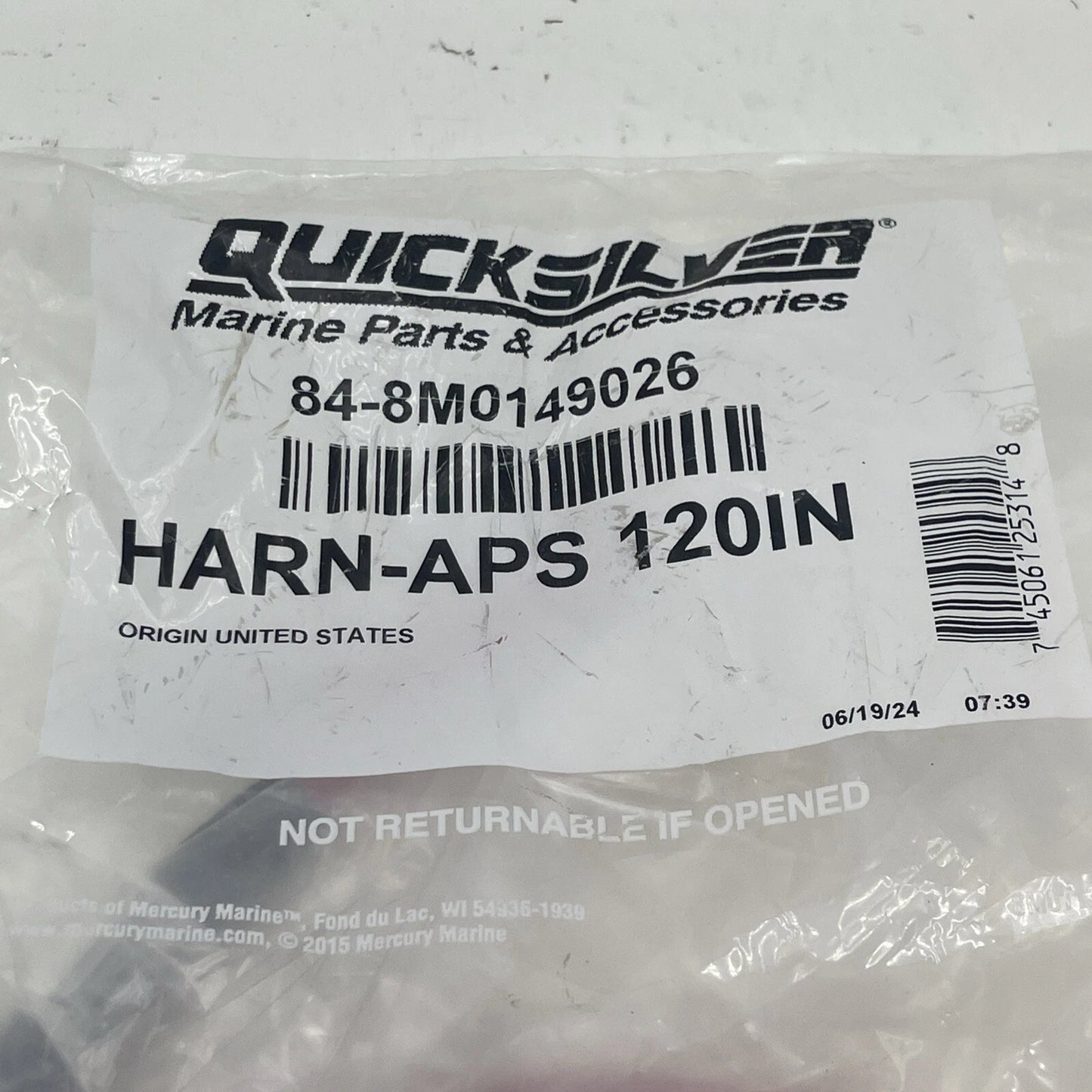 8M0149026 Harness, APS, 120 In.