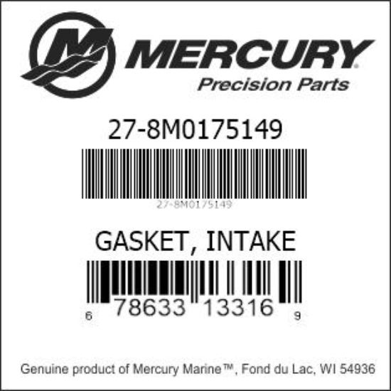 8M0175149 Gasket, Intake