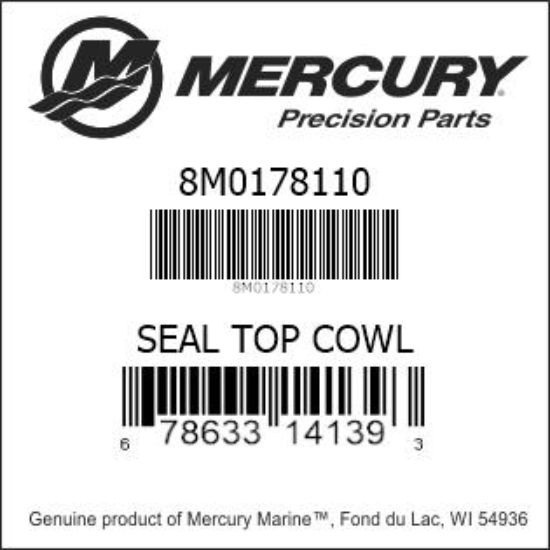 8M0178110 Seal Top Cowl