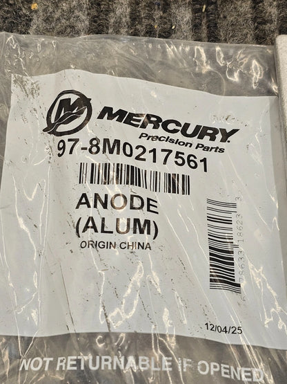 8M0012083 / 8M0217561 Aluminum Anode for Mercury L6 and V10 350-425hp Verado and Mercury Racing V8 450R and 500R Outboards