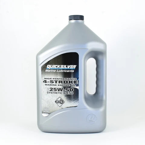 8M0053664 Oil, 25W-50, High-Performance 4-Stroke, 4 Liters