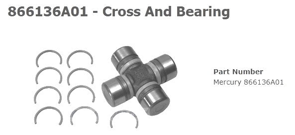 866136A01 Cross And Bearing, 1.218 In. OD Caps