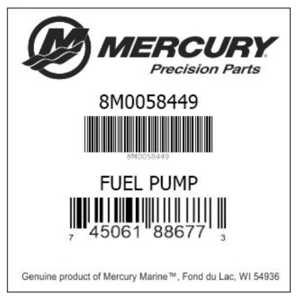 8M0058449 FUEL PUMP