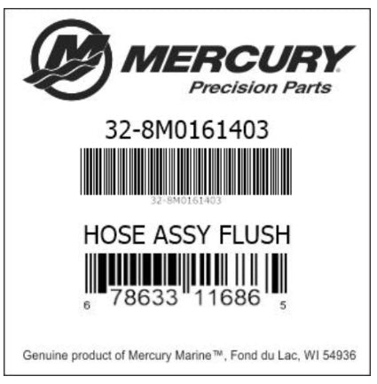 8M0161403 Hose Assembly Flush