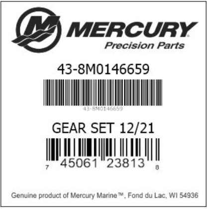 8M0146659 GEAR SET 12/21