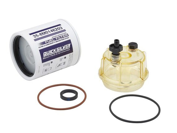 8M0116793 Fuel Filter Kit, See-Through Plastic Bowl, 10 Micron