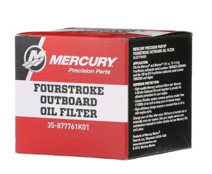 877761K01 Oil Filter, 75-115hp FourStroke & 150hp EFI FourStroke Outboards