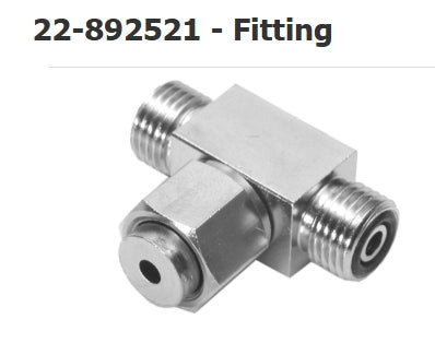 892521 Fitting, Tee, 9/16 In., Female