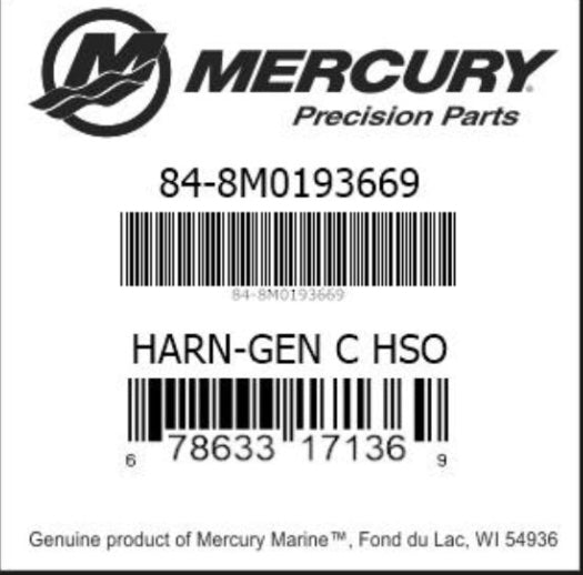 8M0193669 Adapter Harness, Gen C