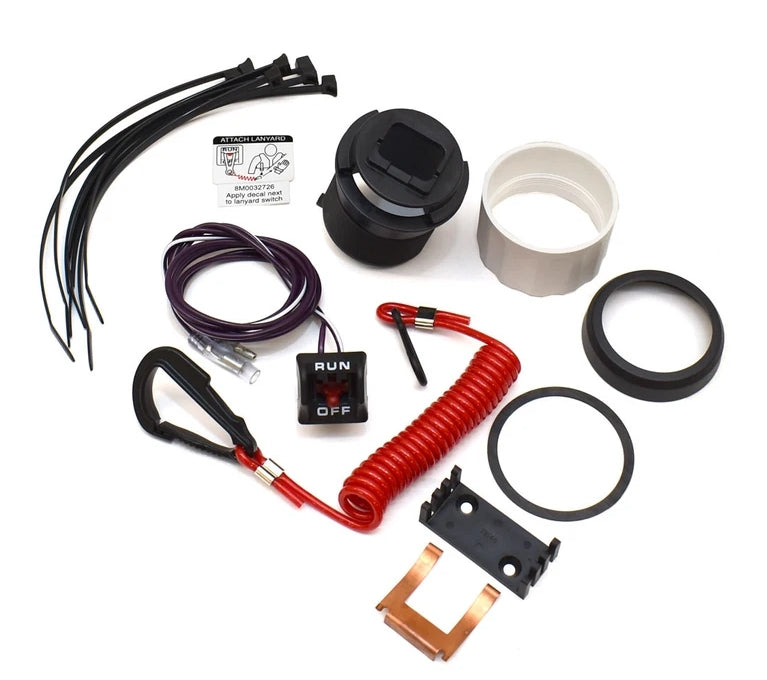 19674A06 Lanyard Stop Kit, 2 In. Cutout w/ Bezel, 5 Ft.