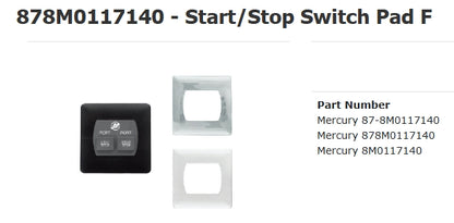 8M0117140 Start/Stop Switch, Quad Engine, Port