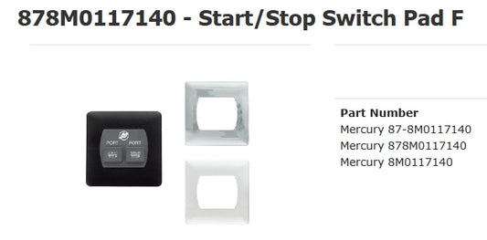 8M0117140 Start/Stop Switch, Quad Engine, Port