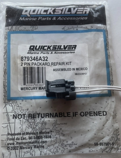 879346A32 Packard Repair Kit, 2 Pin, Black
