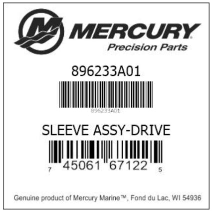 896233A01 896233A01 Flo-Torq IV Delrin Drive Sleeve