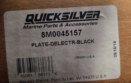 8M0045157 Plate, Delector, Black