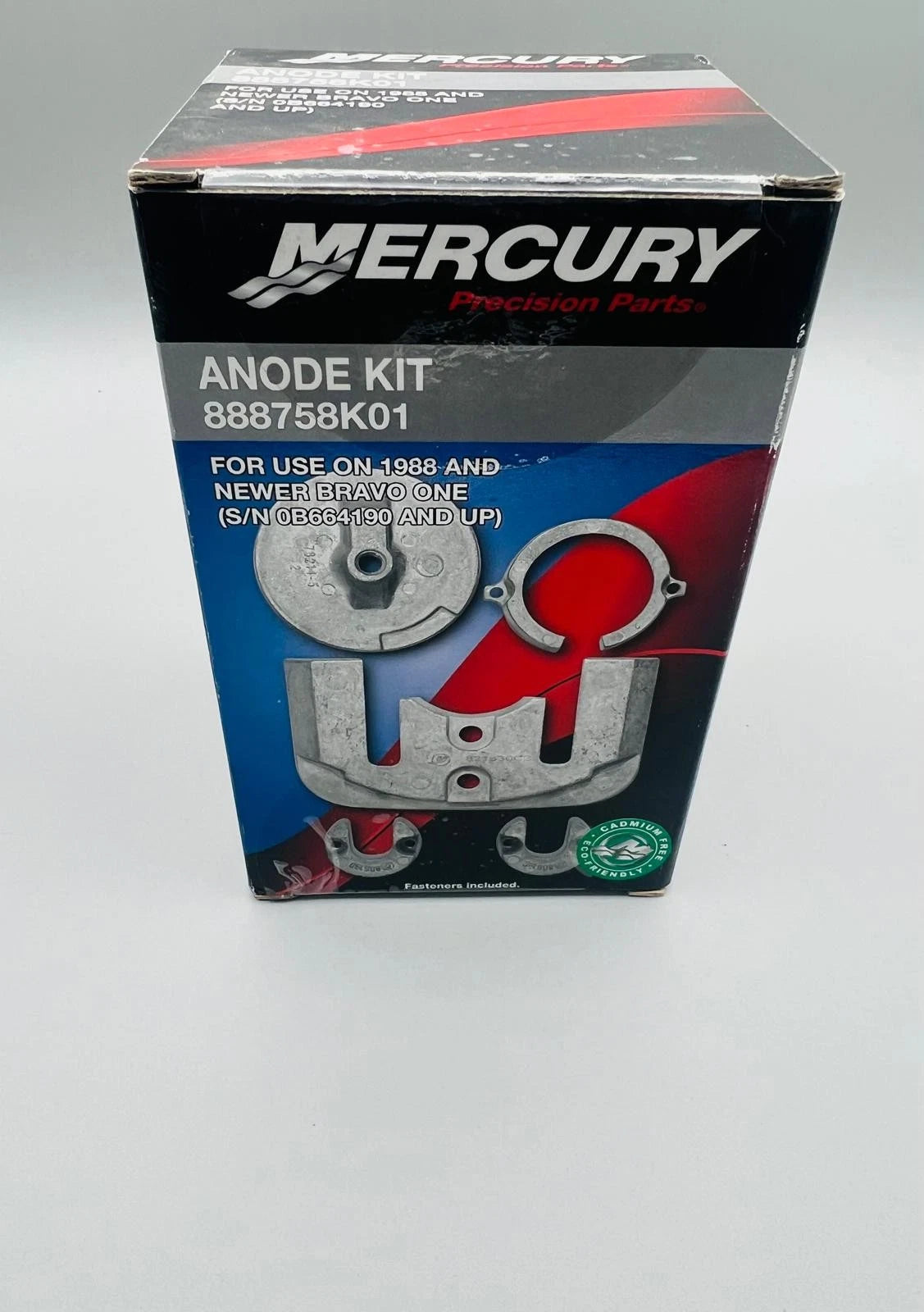 888758K01 Aluminum Anode Kit, Select 1988 &amp; Newer Bravo I