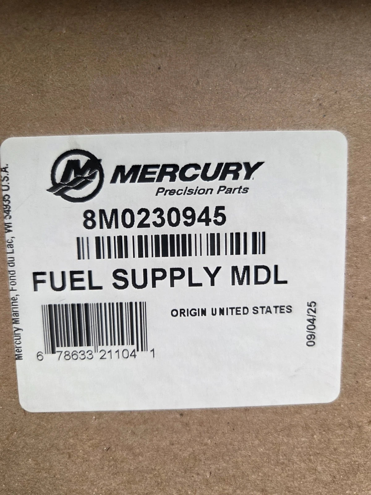 8M0230945 Fuel Supply Mdl