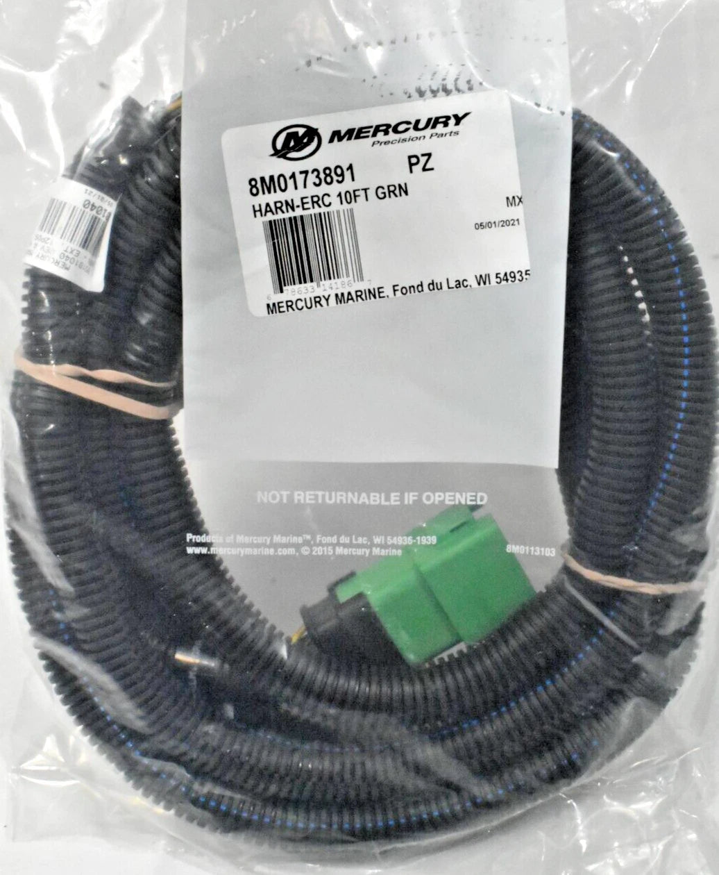 8M0173891 Harness-ERC 10 Ft Green